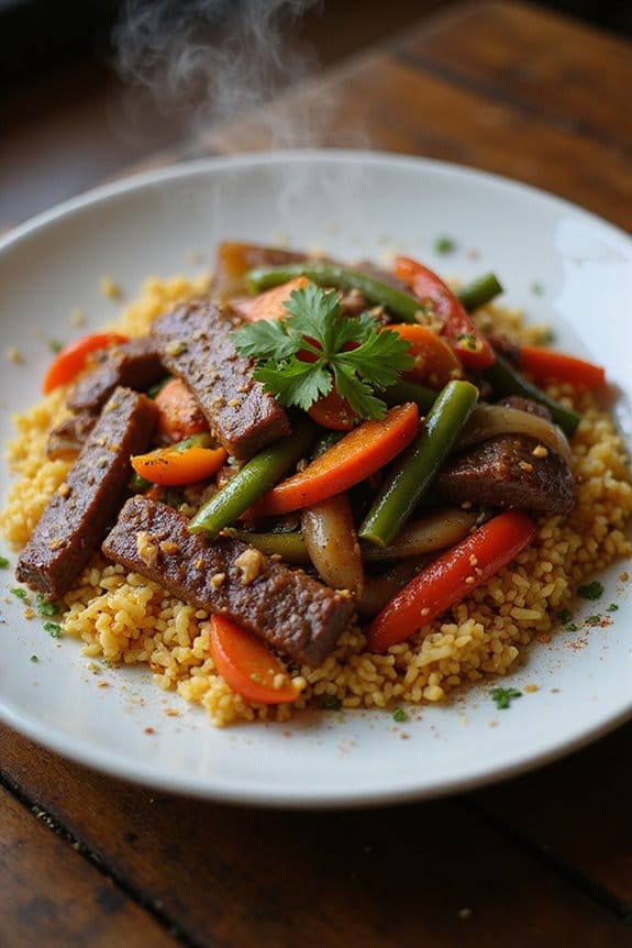 aromatic beef stir fry recipe