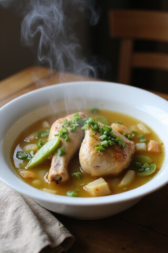 aromatic chicken soup recipe
