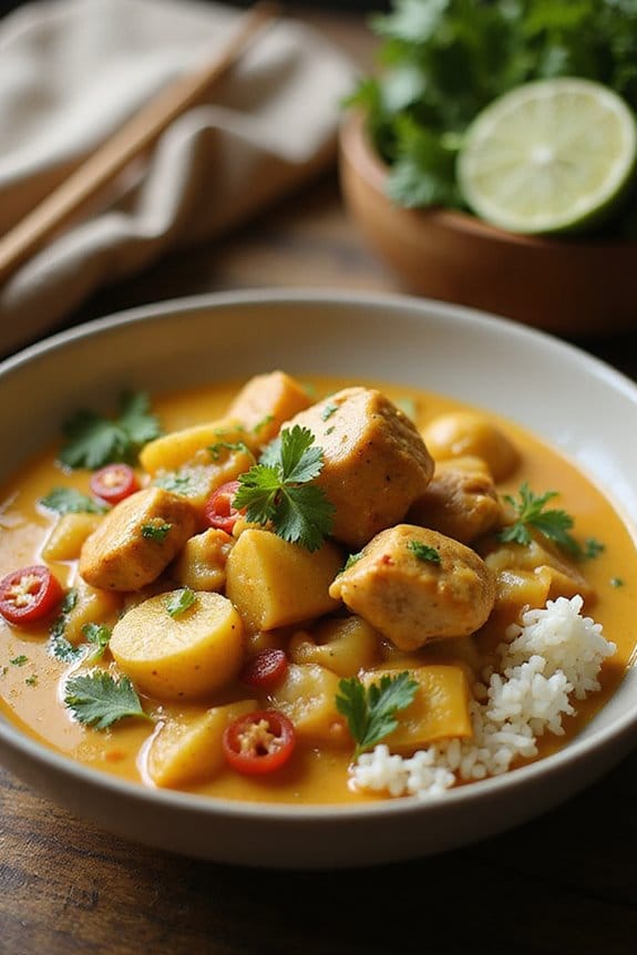 aromatic thai curry chicken