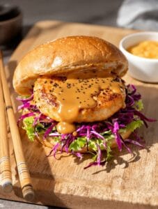 asian inspired salmon burger recipe