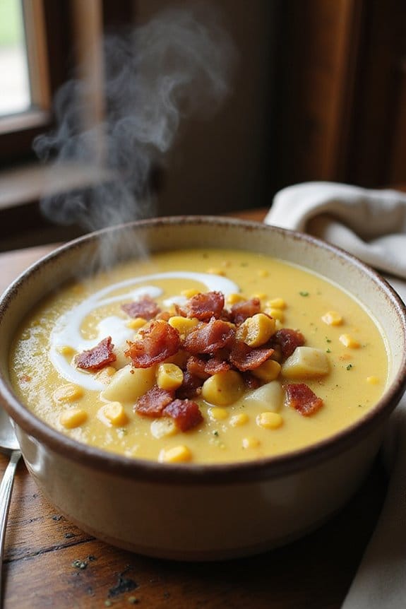 bacon loaded corn chowder recipe