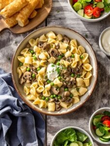 beef stroganoff hamburger helper