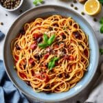 bold mediterranean puttanesca dish