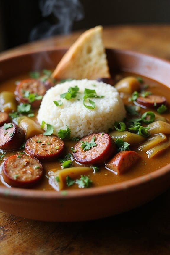 build flavorful gumbo layers