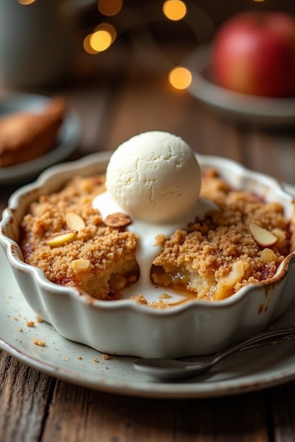 buttery apple crisp layers