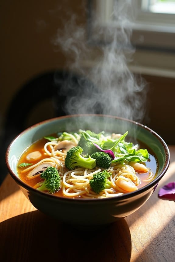 comforting asian noodle soup