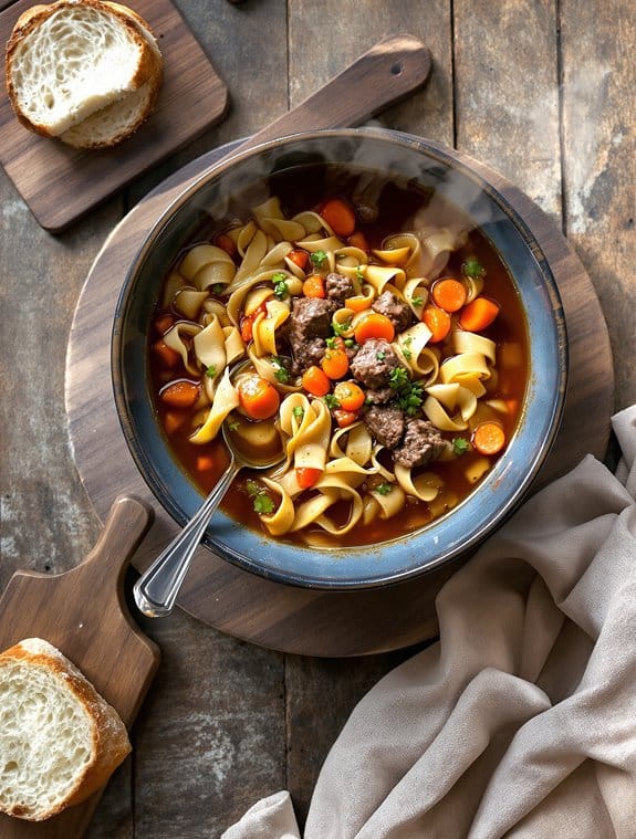 comforting beef noodle soup