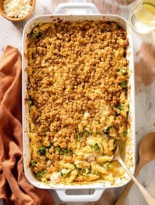 comforting chicken broccoli bake