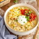comforting creamy chicken chili