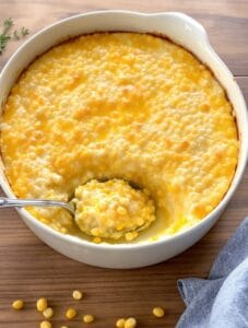 comforting creamy corn pudding