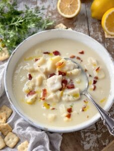 comforting creamy fish chowder