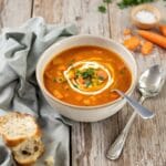 comforting homemade vegetable soup