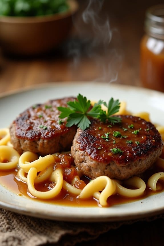 comforting salisbury steak recipe
