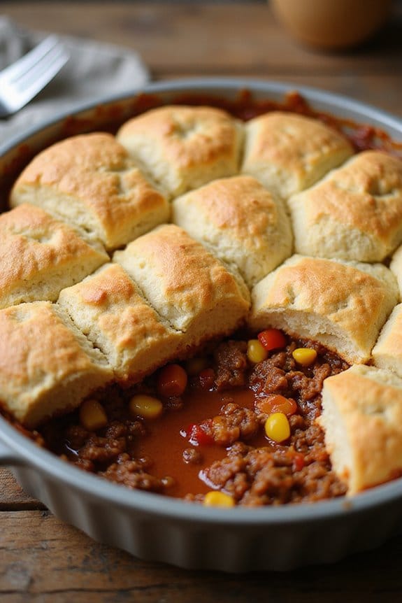 comforting sloppy joe casserole