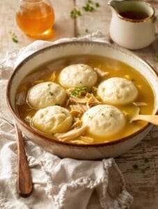 cozy chicken and dumplings