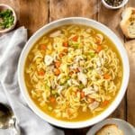 cozy chicken noodle soup