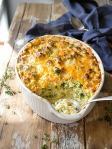 cozy creamy broccoli casserole