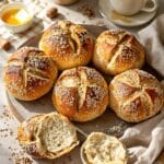 cozy rustic sunflower rolls