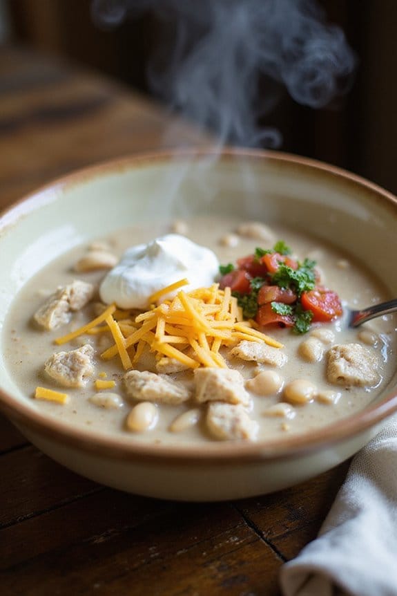 cozy white chicken chili