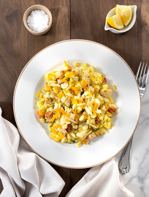 crab cake breakfast scramble