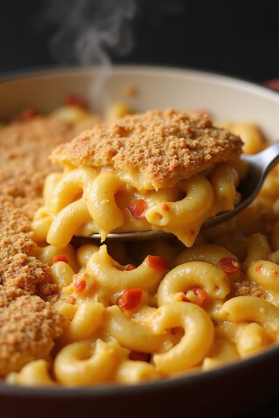 creamy baked macaroni casserole