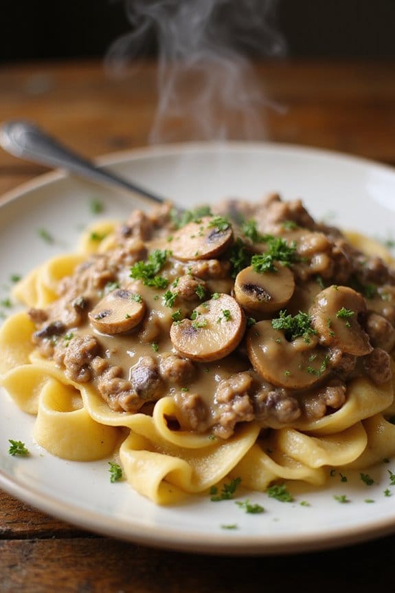 creamy beef stroganoff recipe