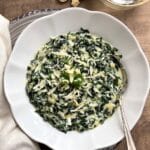 creamy comforting spinach dish
