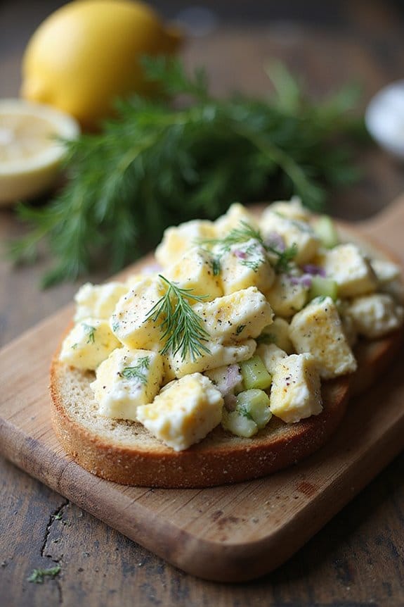 creamy dill egg salad