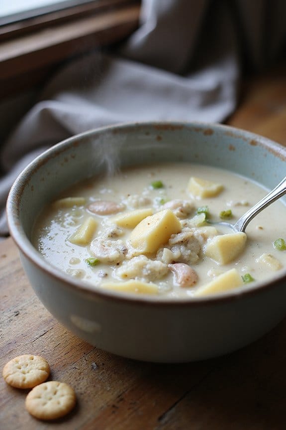 creamy homemade clam chowder
