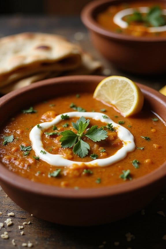 creamy lentils with spices