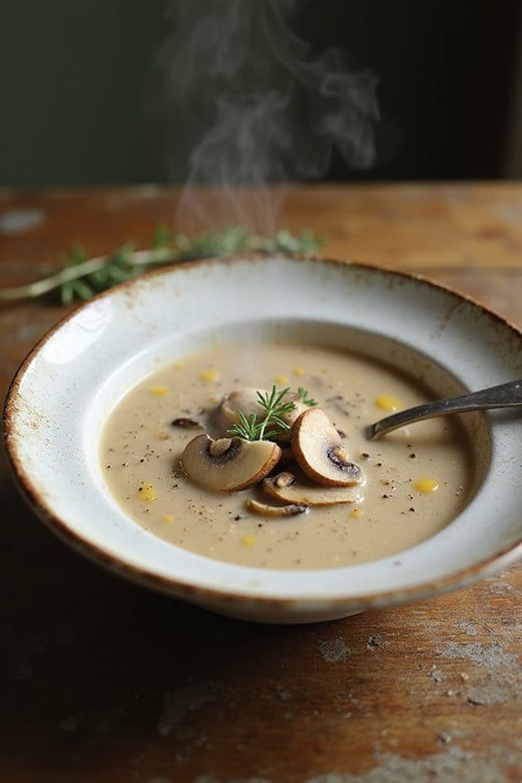 creamy mushroom soup recipe