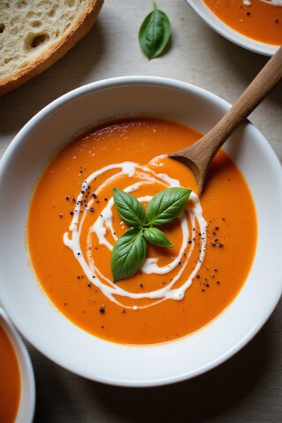 creamy roasted red pepper soup
