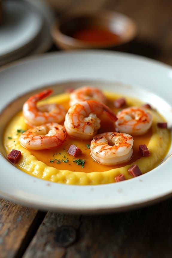 creamy shrimp and grits