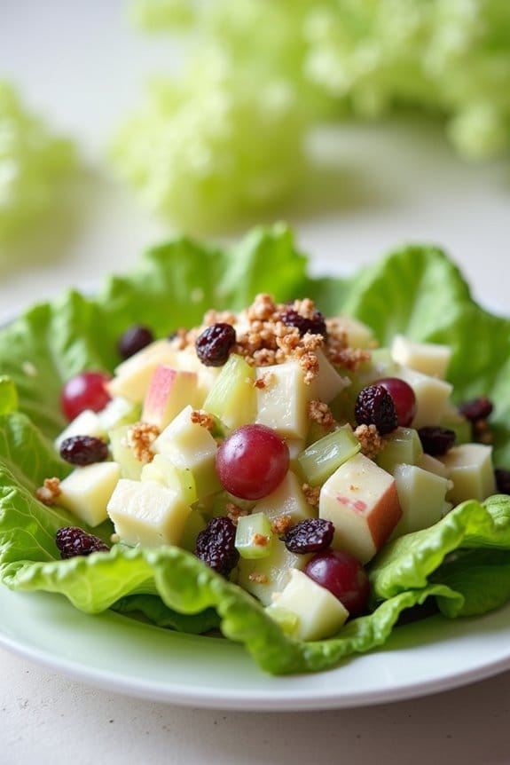 crisp waldorf salad preparation