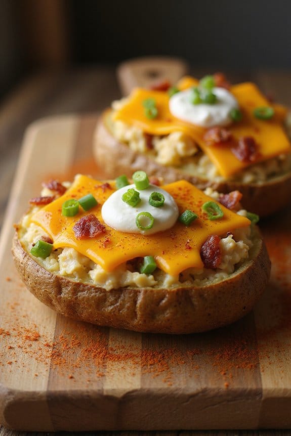 crispy bacon twice baked potatoes