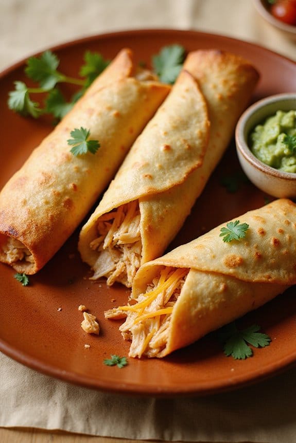 crispy chicken flautas recipe