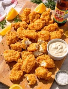 crispy golden fried fish