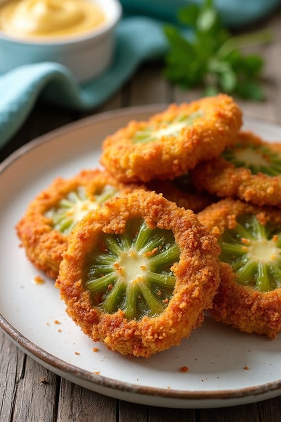 crispy seasoned green tomatoes