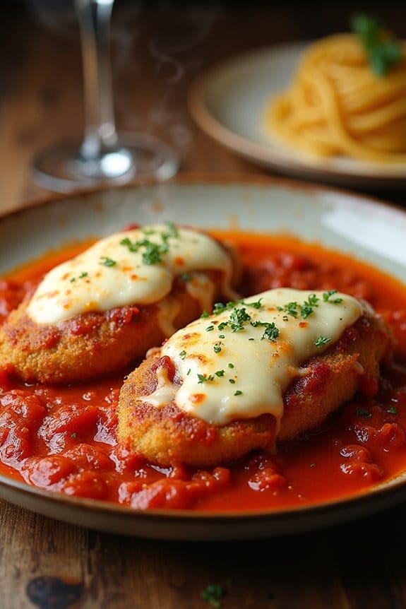 crispy veal with rich sauce