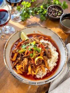 cuban shredded beef dish