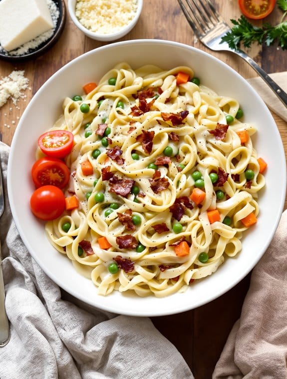 delicious creamy bacon sauce
