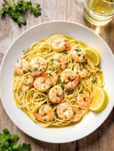 delicious shrimp garlic butter