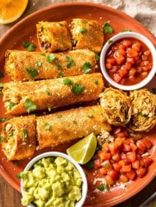 golden chicken flautas delight