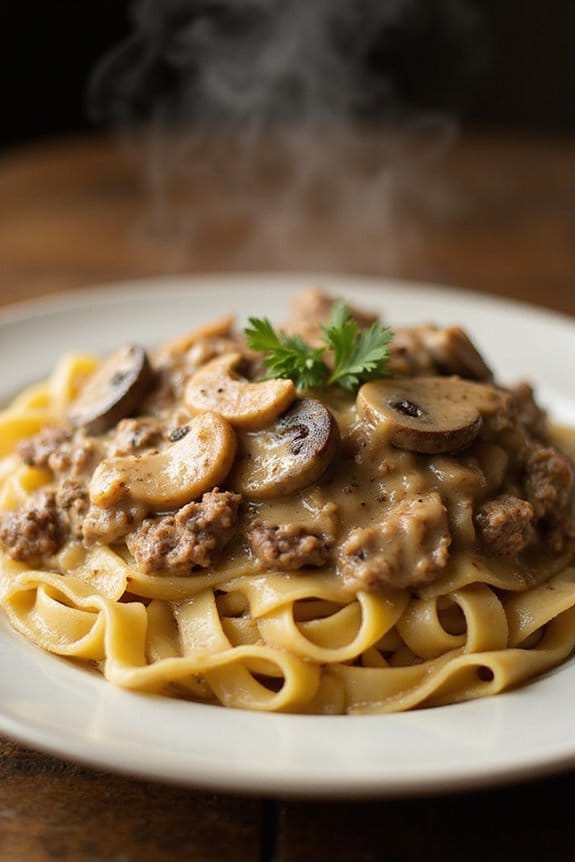 ground beef stroganoff recipe