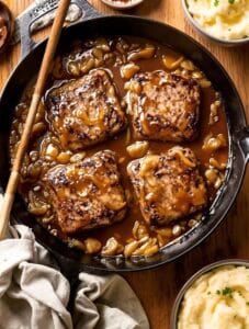 hearty hamburger steak dinner