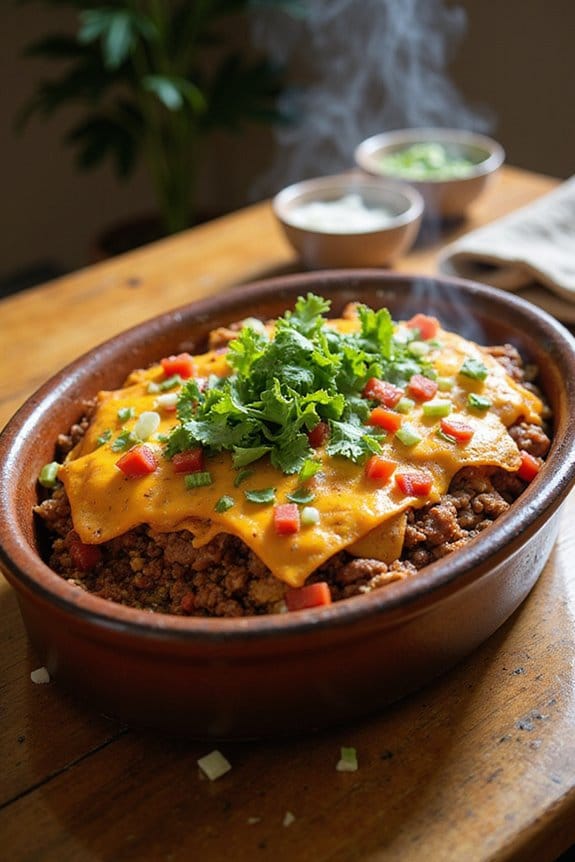 hearty taco casserole recipe
