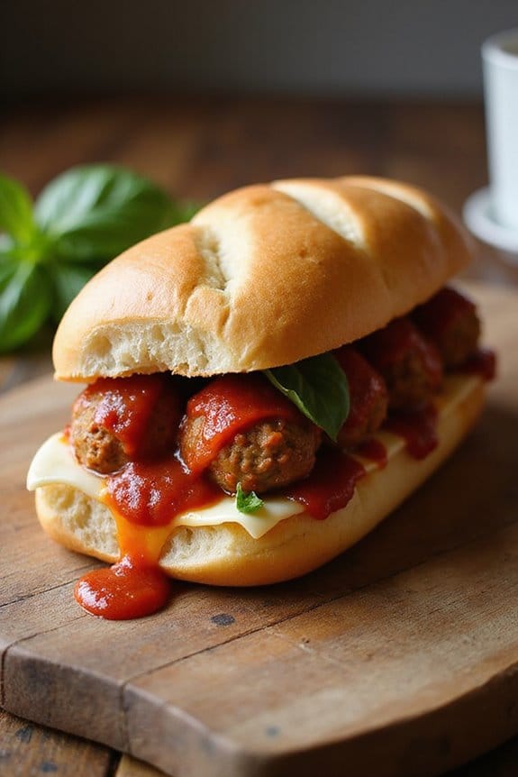 hearty turkey meatball subs