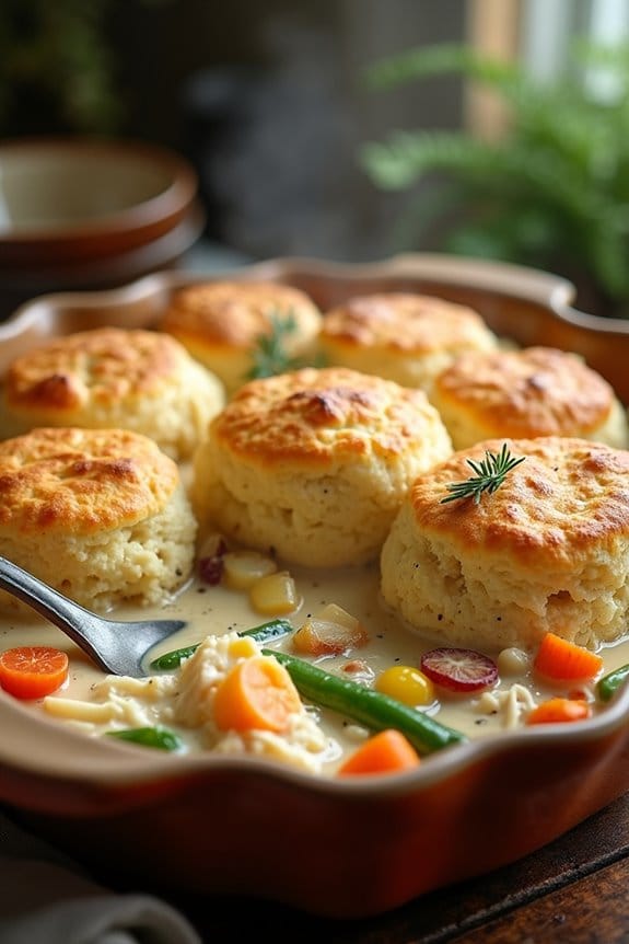 homestyle chicken and biscuits