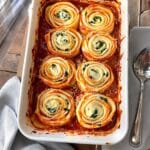 lasagna rolled up deliciously