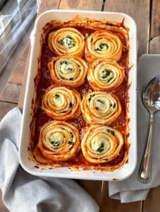 lasagna rolled up deliciously